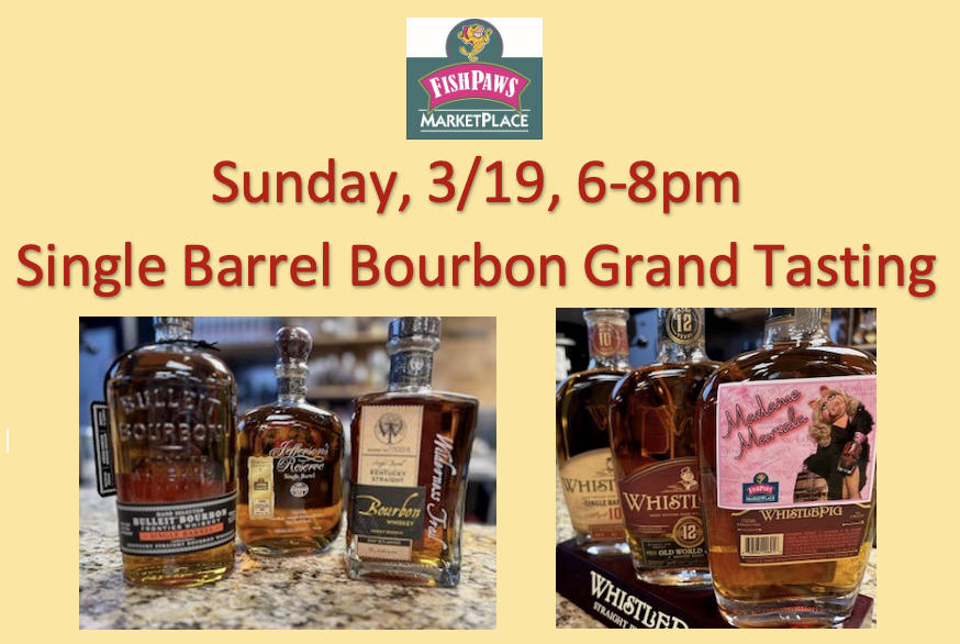 Fishpaws Bourbon tasting 2023