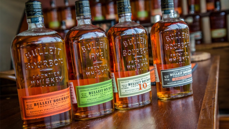 Photo of Bulleit bottles