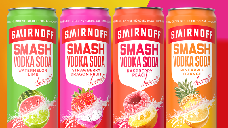 Smirnoff Smash cans