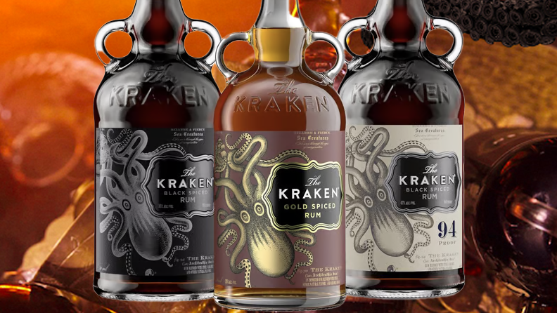 Bottles of Kraken Rum