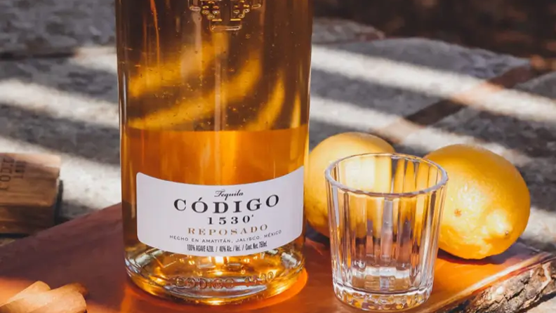 Bottles of Código Tequila